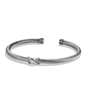 David Yurman X diamond bracelet